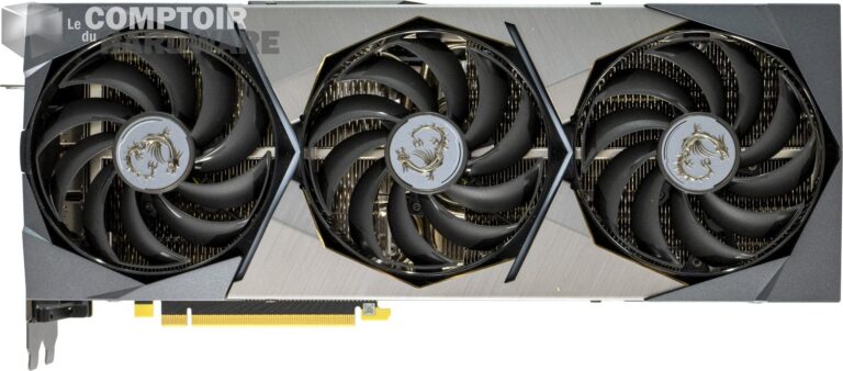 msi rtx 3090 suprim X - vue de face
