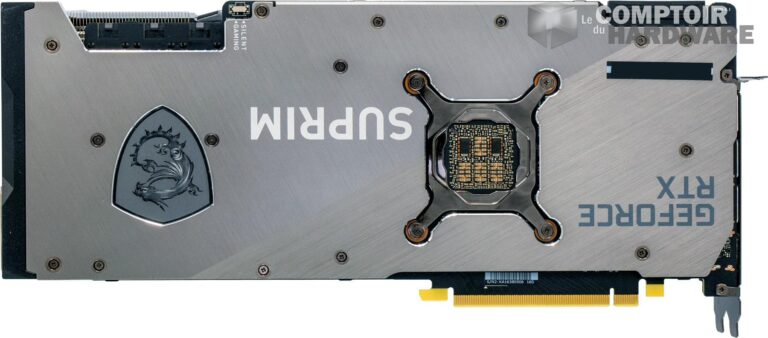 msi rtx 3090 suprim X - vue de dos