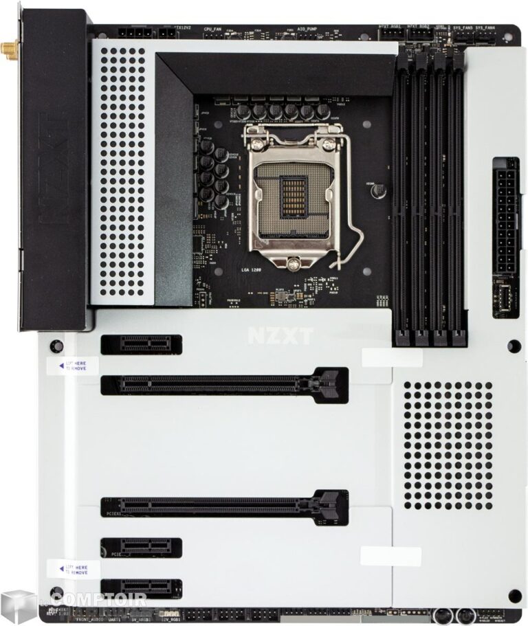 nzxt n7 z490 - vue de face