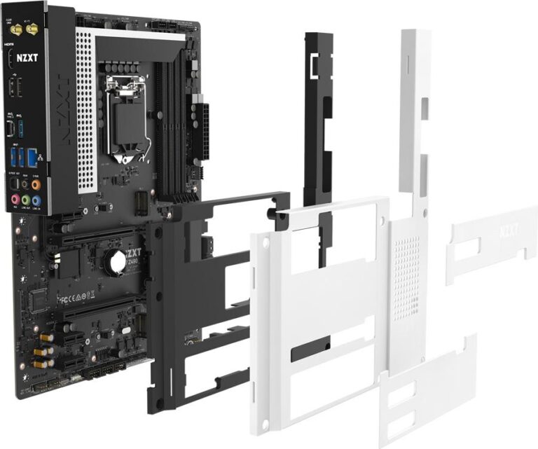 nzxt n7 z490 - vue éclatée