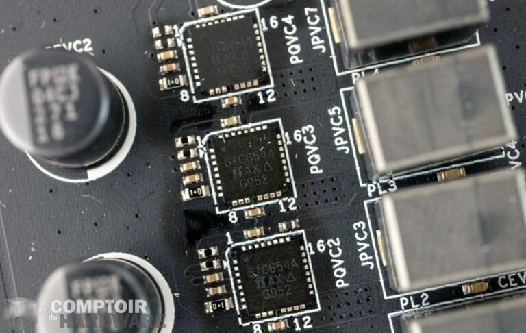 nzxt n7 z490 - zoom sur les vrm