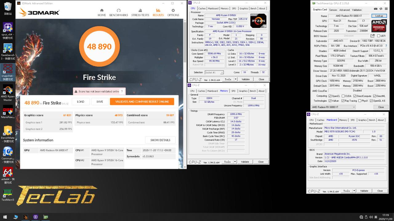 rx6800xt firestrike record t