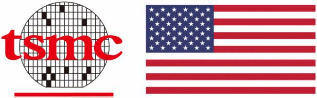 tsmc logo usa drapeau