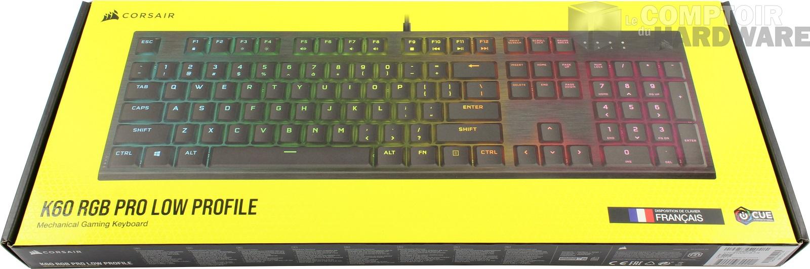 corsair k60 rgb pro low profile