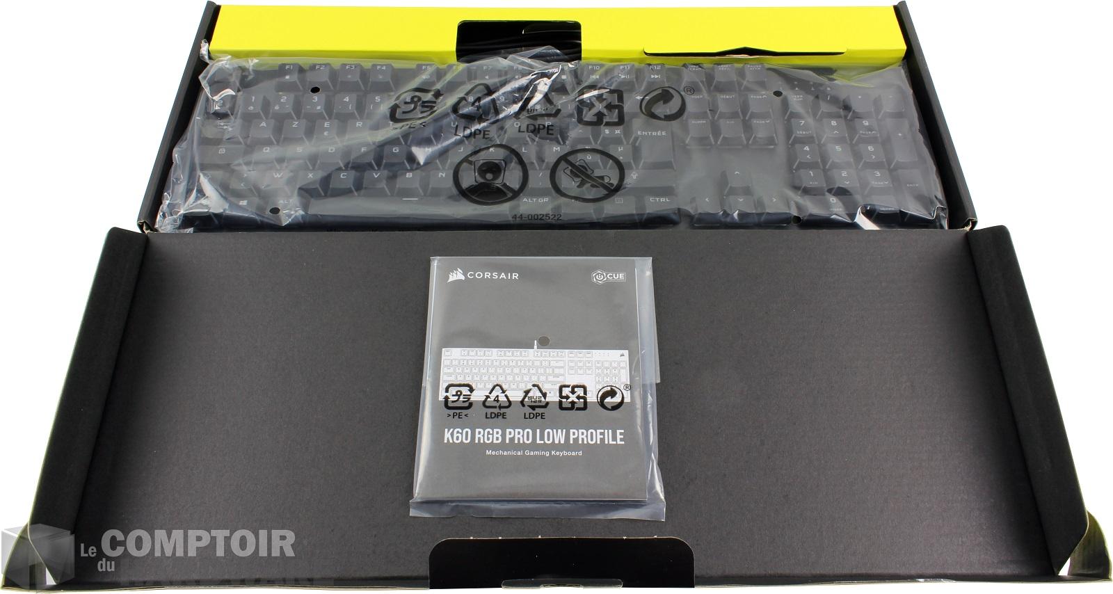 corsair k60 rgb pro low profile