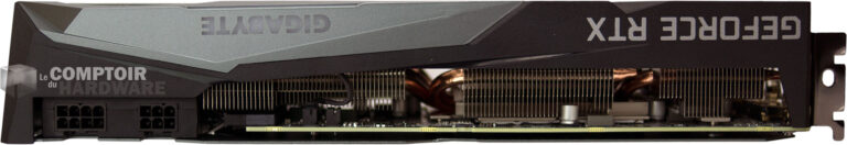 Gigabyte RTX 3060 Ti Gaming OC Pro : vue dessus