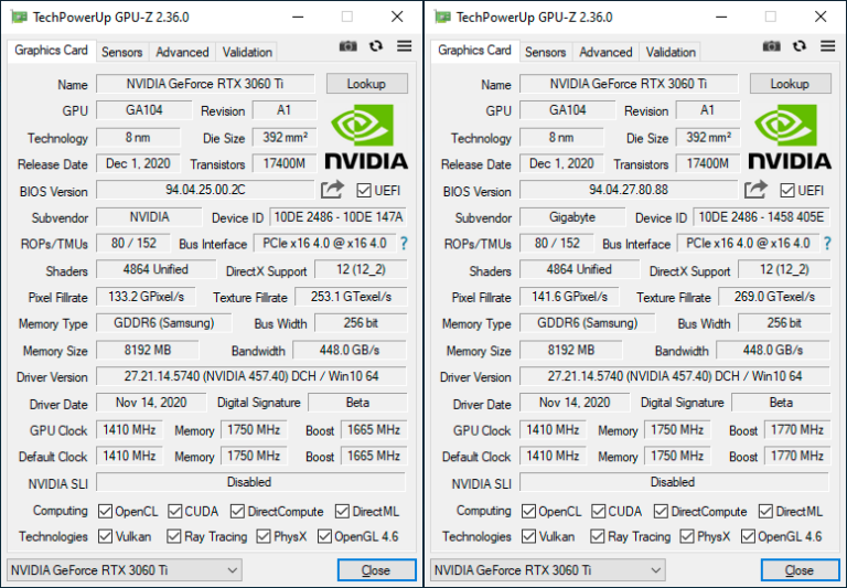 GPU-Z GeForce RTX 3060 Ti