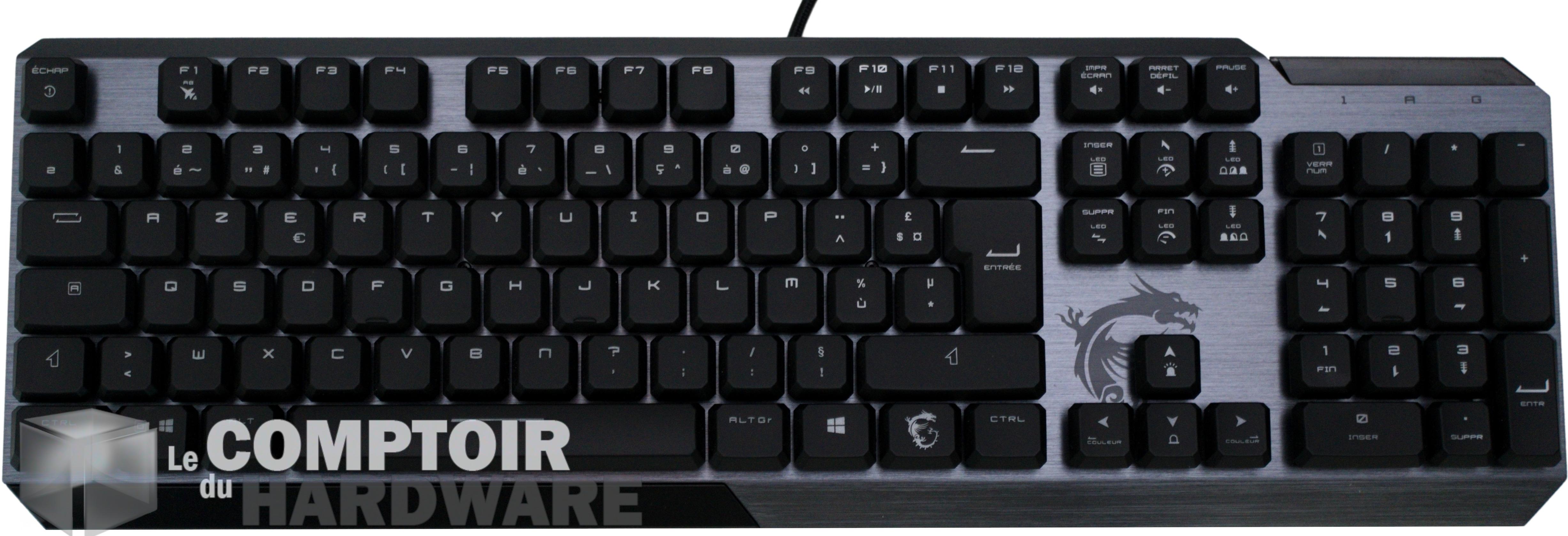 MSI VIGOR GK50 Low Profile : dansle noir