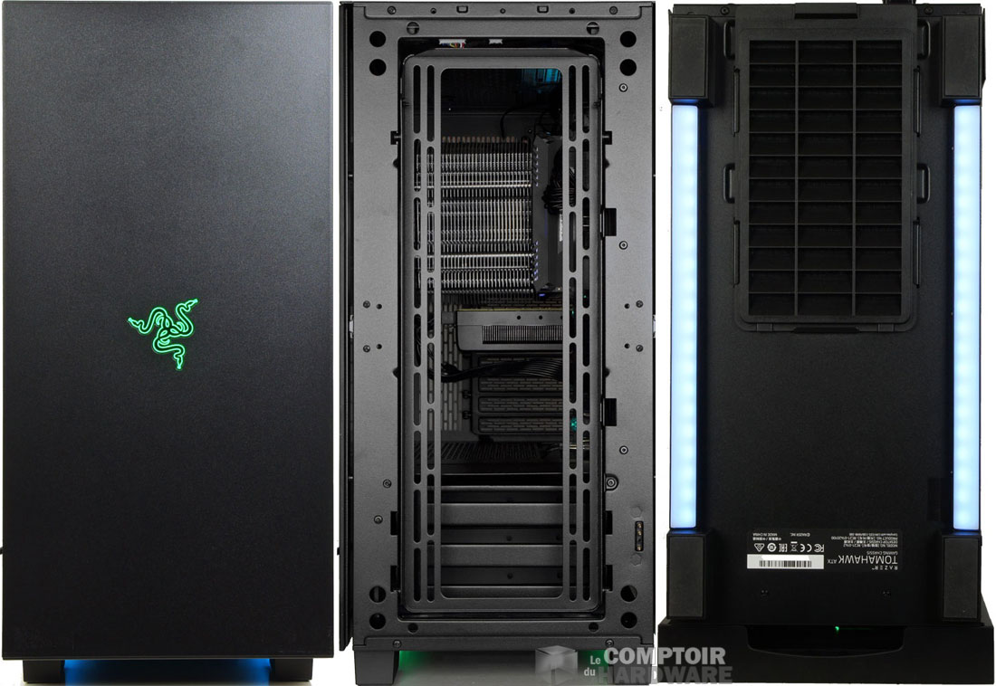 Façade et dessous du gros Razer