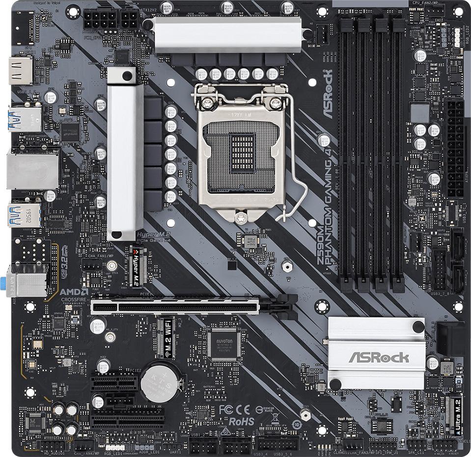 asrock z590m phantom gaming 4