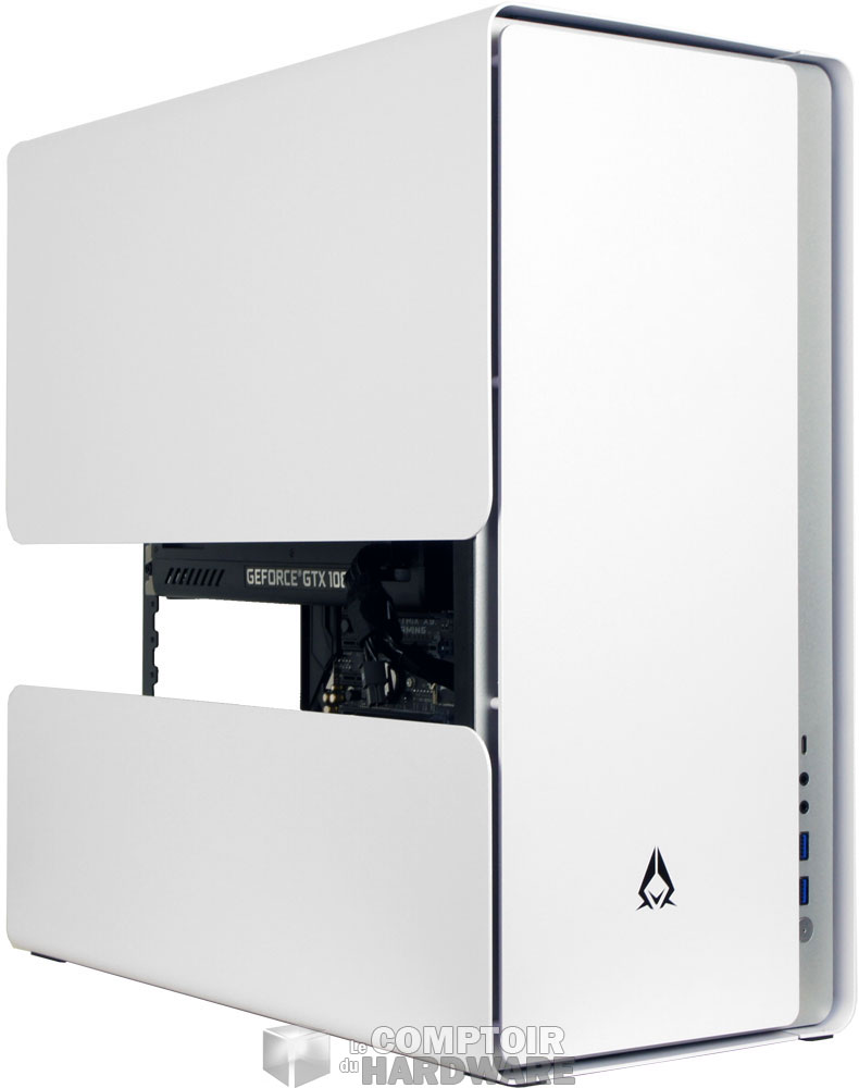 Le boîtier vu de devant