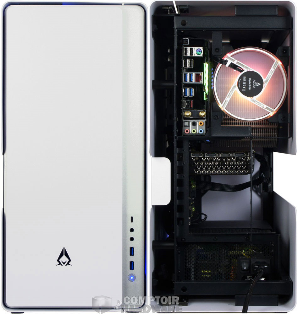 La façade et sa connectique, puis l'arrière du Cast