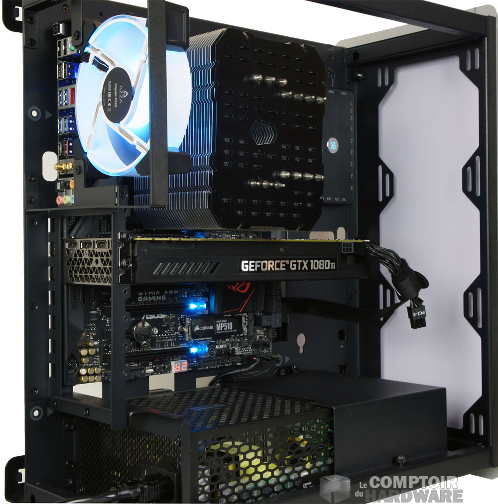 LA configuration en place dans le châssis du Cast