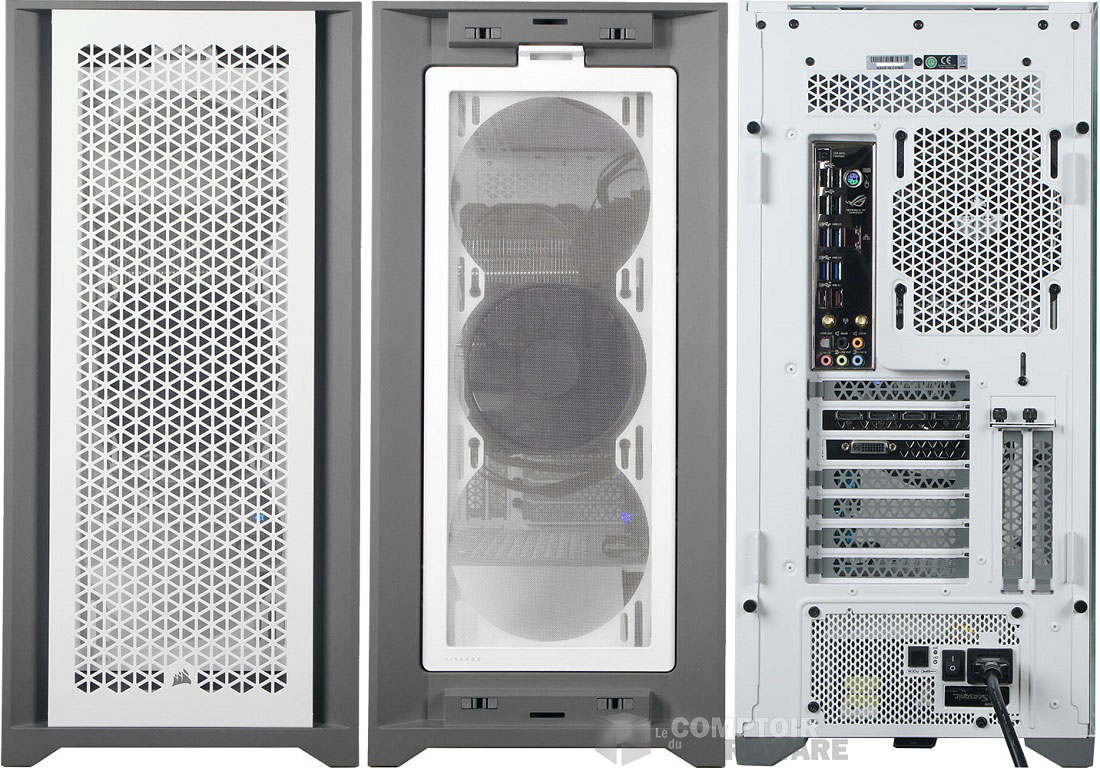 La façade et l'arrière du 5000 pas X