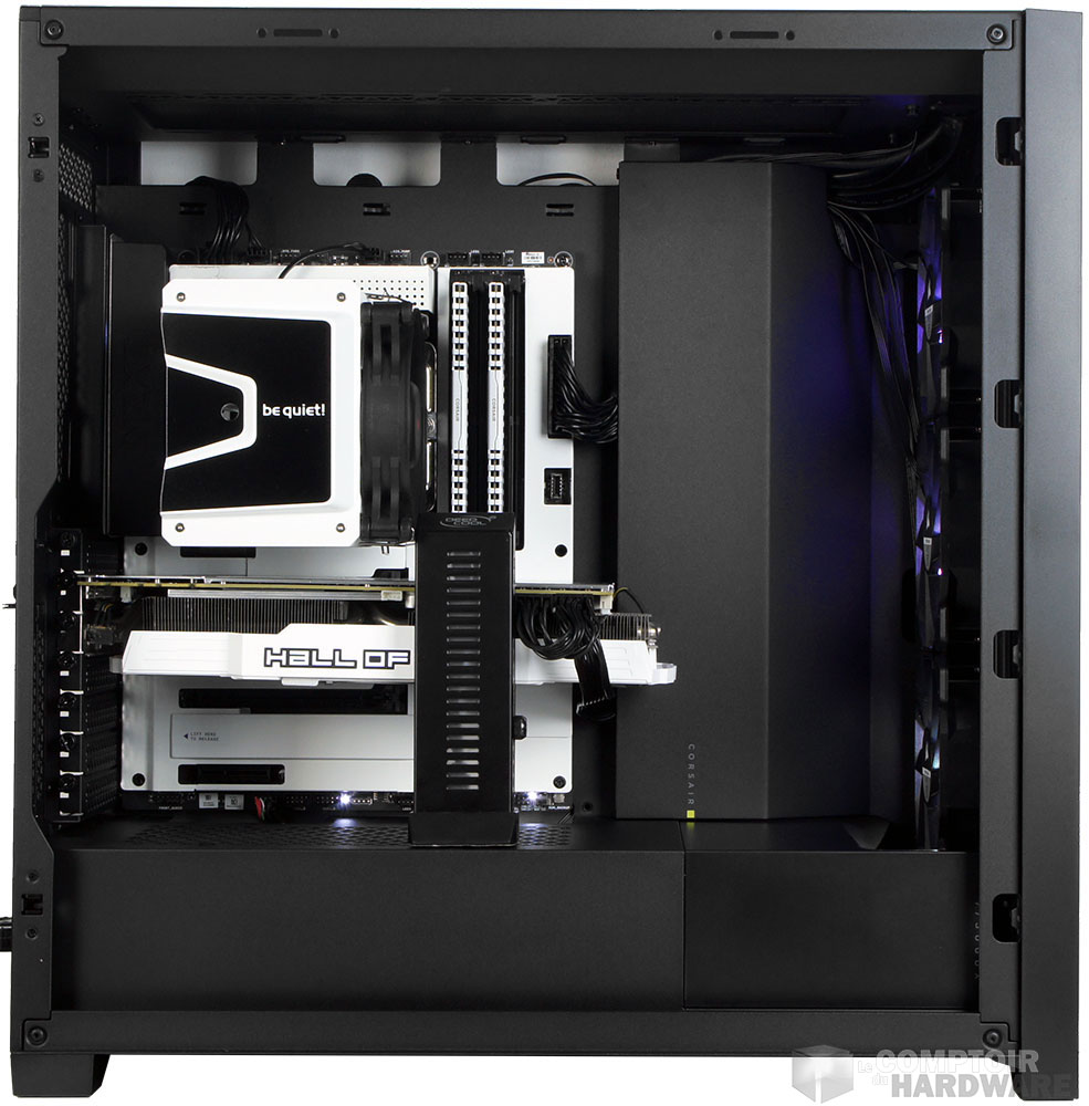 L'intérieur de l'iCUE 5000X RGB