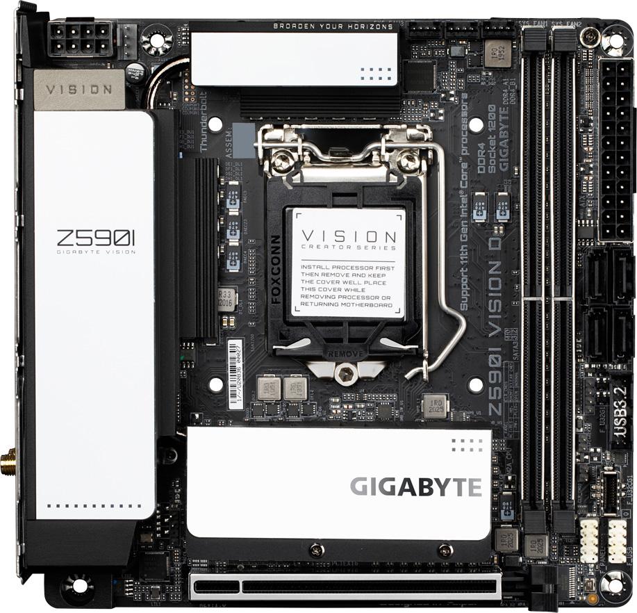 gigabyte z590i vision d