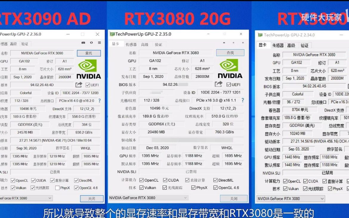 gpuz 3080 20go bilibili t