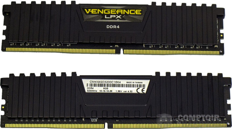 Le kit de 16 Go de Veangeance LPX de chez Corsair