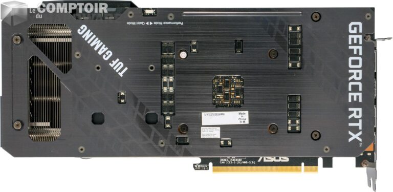 asus tuf gaming rtx 3070 - vue de dos