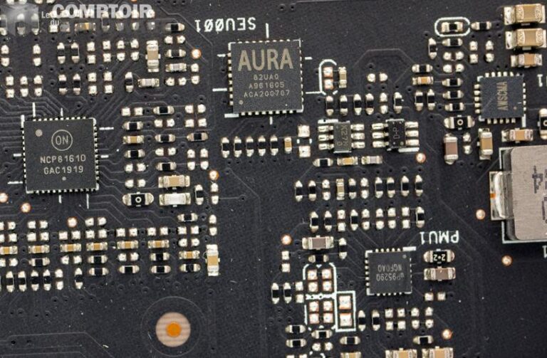 asus tuf gaming rtx 3070 - zoom sur les vrm