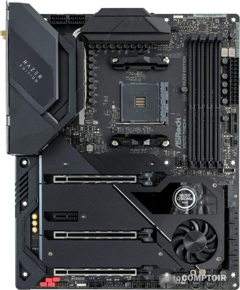 asrock x570 taichi razer edition - vue de face