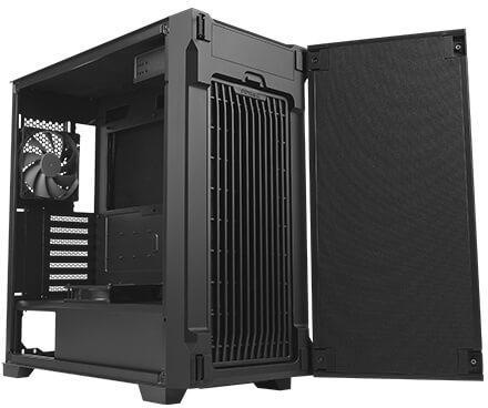 antec p10 flux side open
