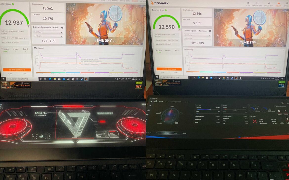 Un laptop ROG en apparence tout à fait normal...
