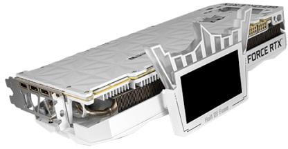 galax rtx rtx 3090 hof ecran lcd