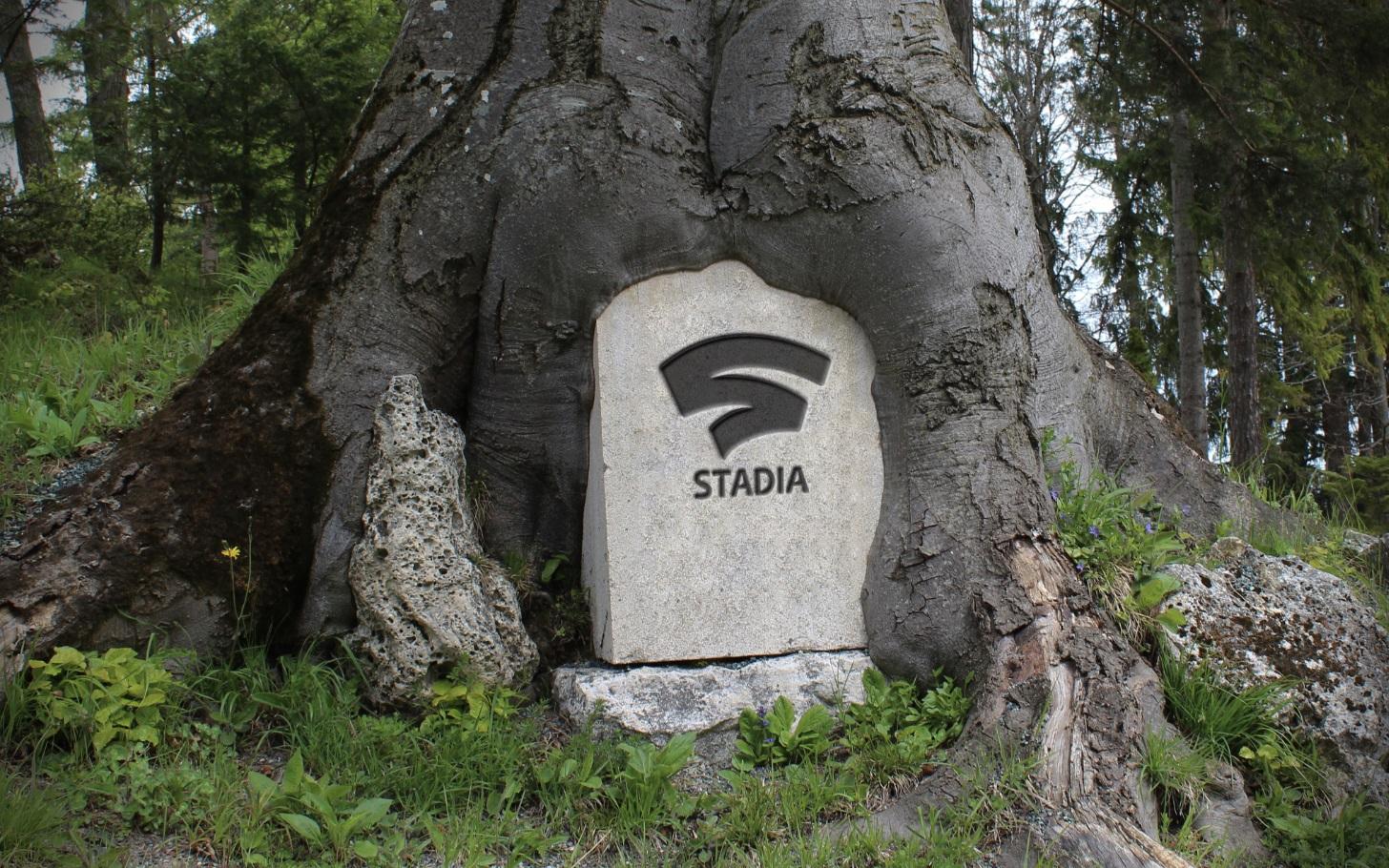 google stadia pierre tombale