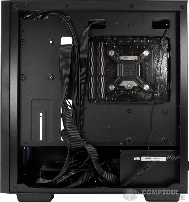 Derrière le plateau du Matrexx 40