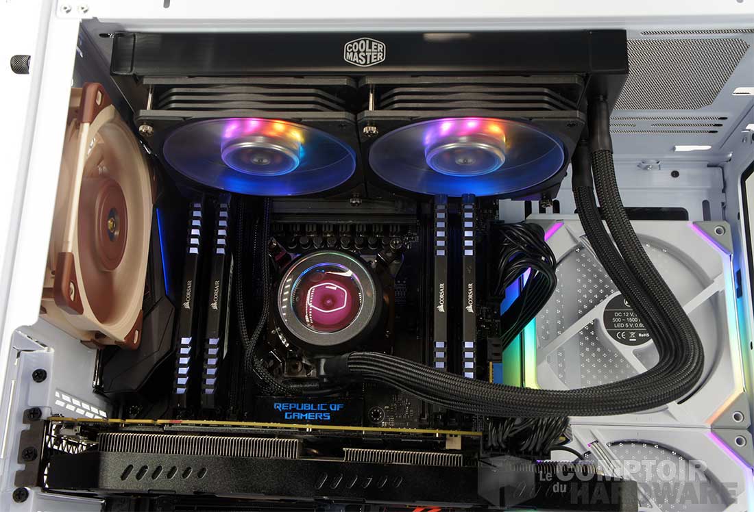 L'espace disponible avec une carte mère ATX