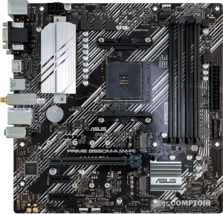 asus prime b550m-a - face avant