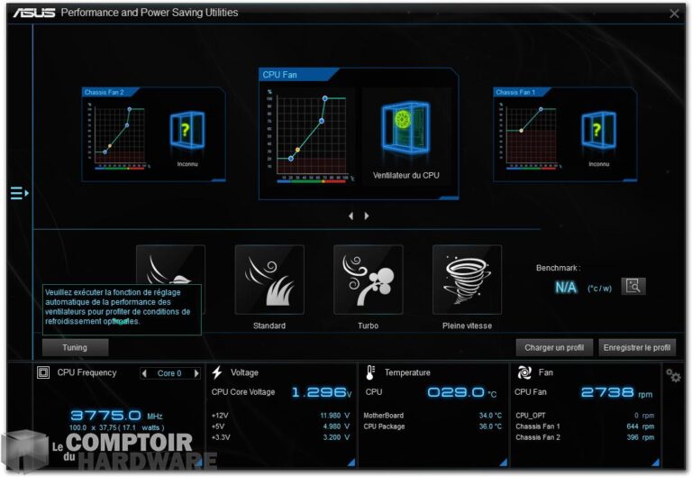 asus prime b550m-a - logiciels : fan xpert