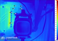 asus prime b550m-a - image ir sous charge de 95 w