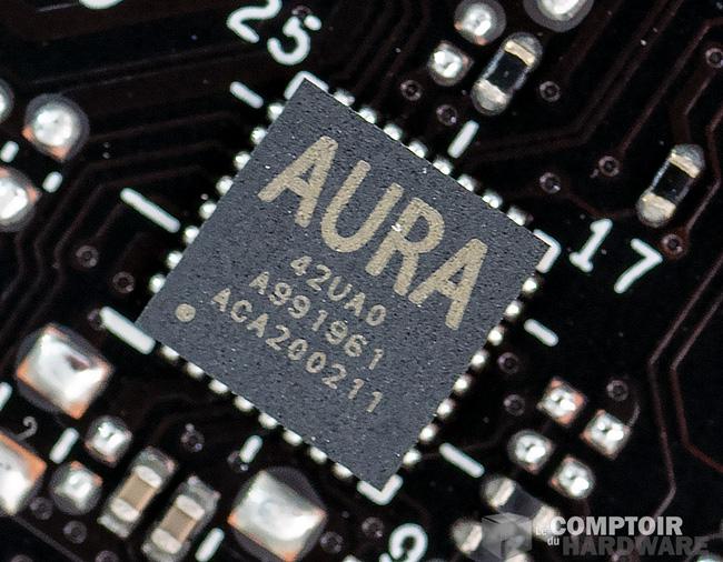 asus prime b550m-a - puce de gestion du RGB