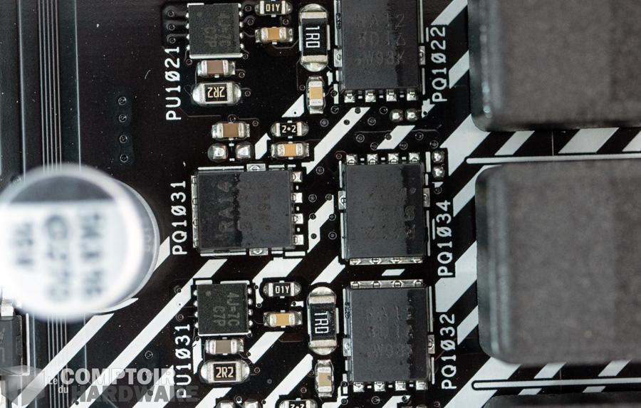 asus prime b550m-a - zoom sur les VRM