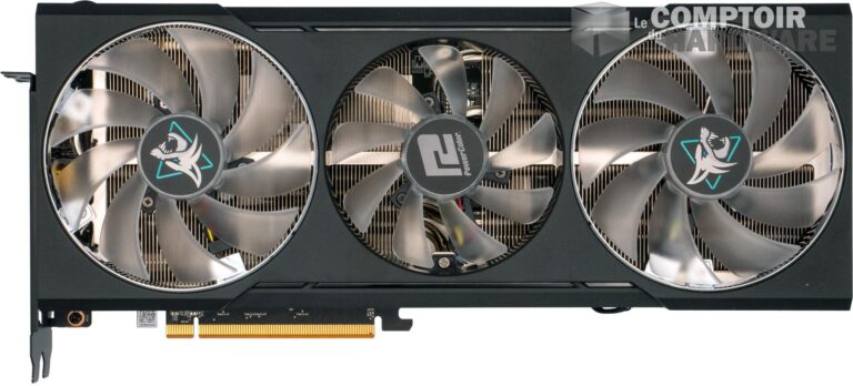 powercolor rx 6700 xt hellhound - vue de face
