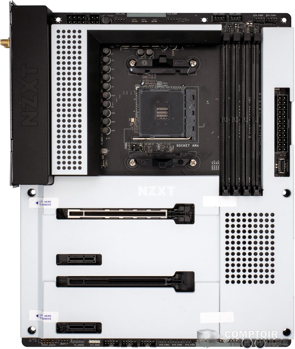 nzxt n7 b550 - vue de face