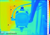 nzxt n7 b550 - image ir sous charge de 150 W