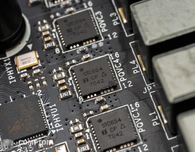 nzxt n7 b550 - puce de gestion de l'alimentation