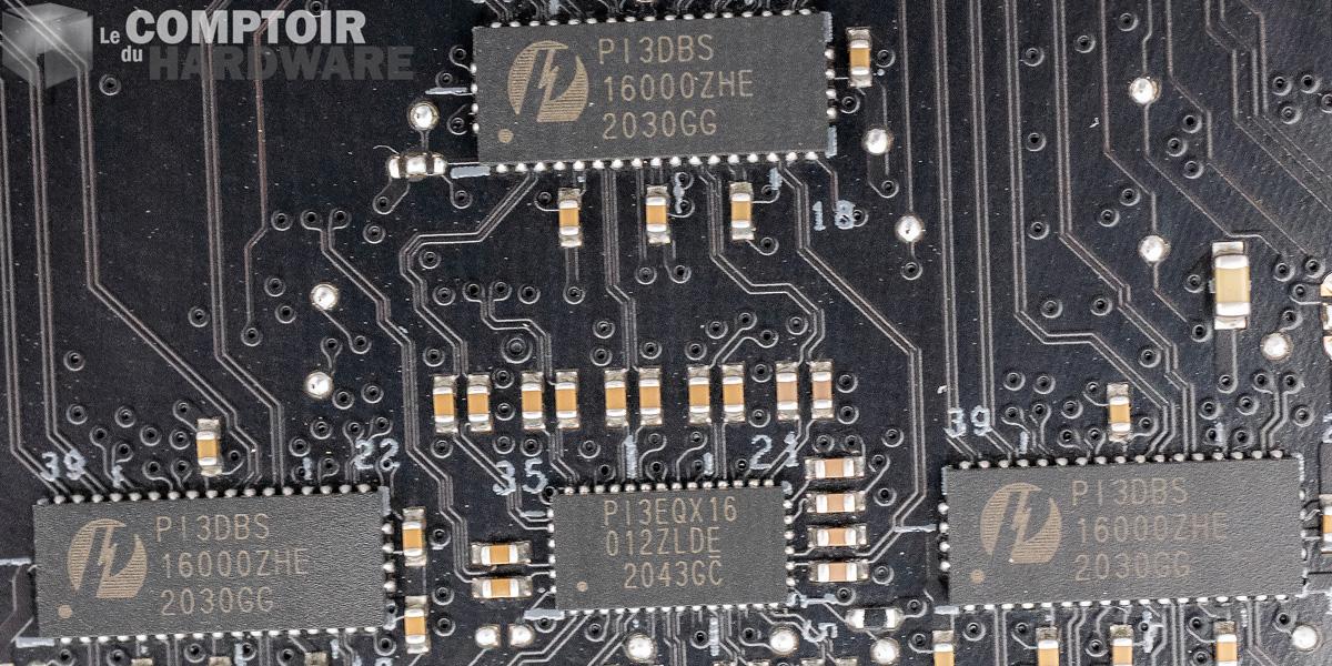 asus rog maximus xiii extreme - multiplexage des lignes PCIe