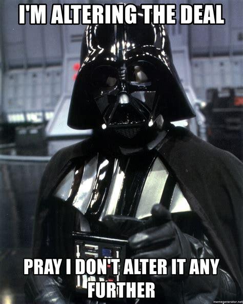 darth vader altering the deal