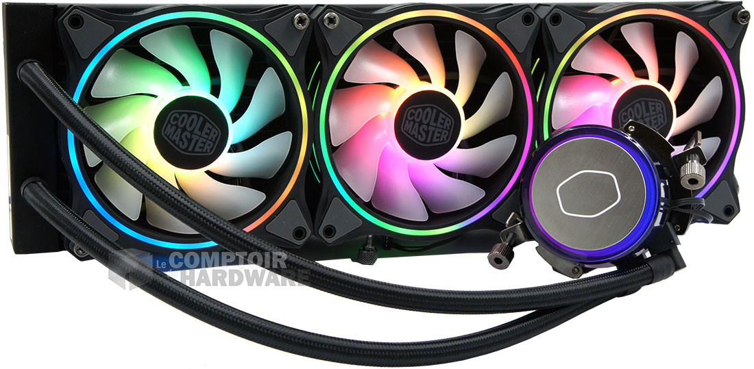 Le MasterLiquid ML360 Illusion et ses 3 MF120 Halo