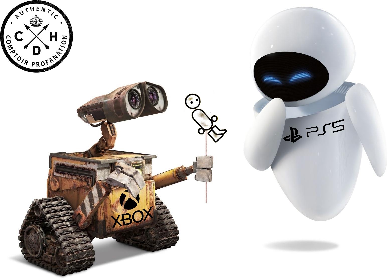 wall e box eve ps5 dirty console cdh