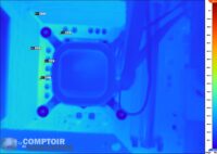 msi mpg z590 gaming carbon wifi - image IR sous charge de 125 W