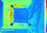 msi mpg z590 gaming carbon wifi - image IR sous charge de 225 W