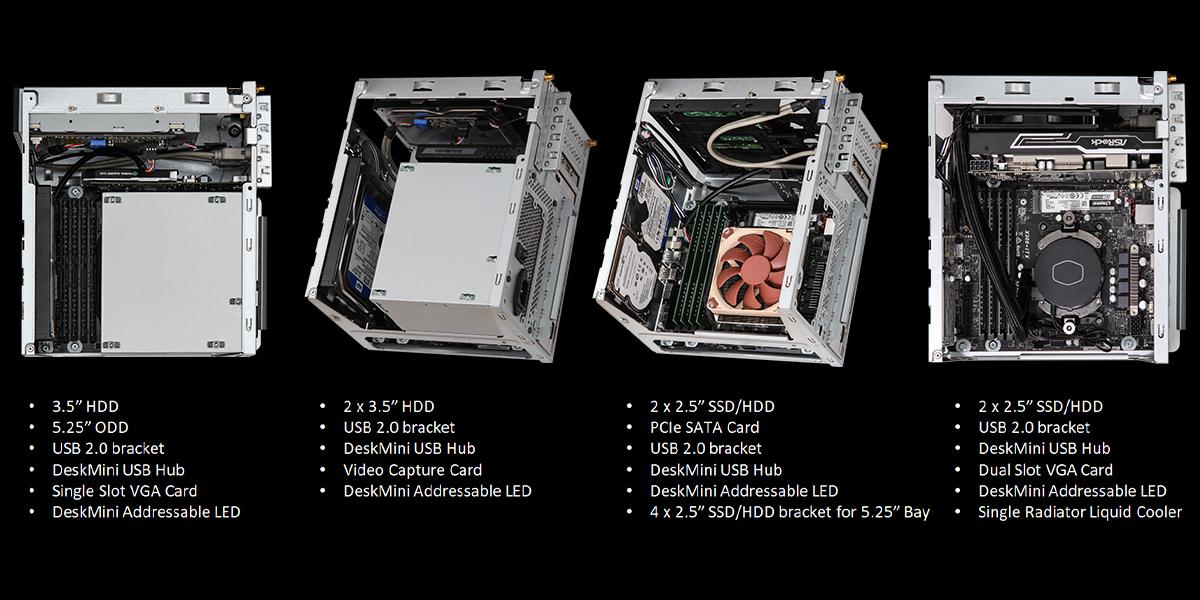 asrock deskmini max - possibilités de configuration