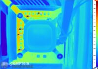 msi meg z590 ace gold edition - image IR sous charge de 225 W