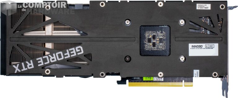 inno3D rtx 3070 ti x3 OC - vue de derrière