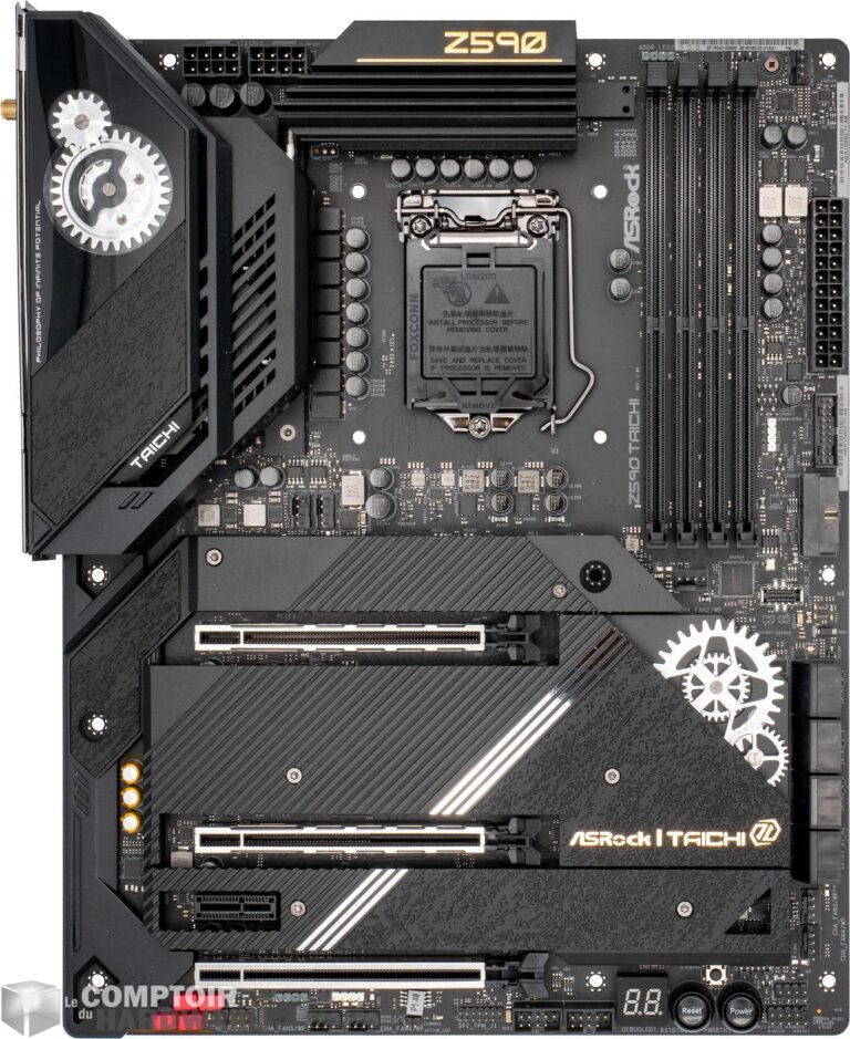 asrock z590 taichi - vue de face